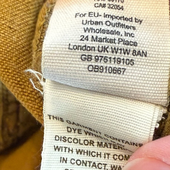 Free People Ochre Linen Pants Size 2 - Picture 7 of 8